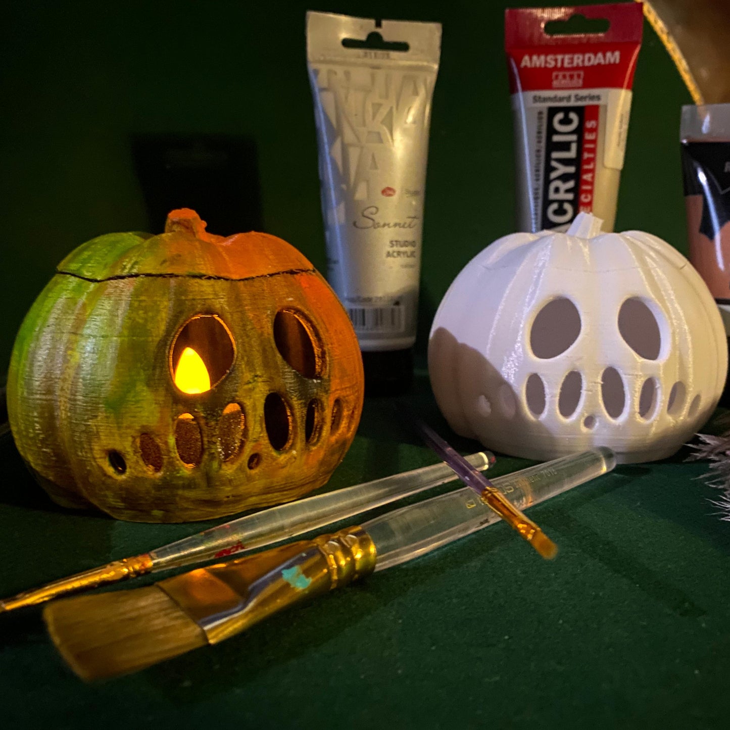 Halloween Pumpkin meistarklase ā Ä·irbju apgleznoÅ”ana HalovÄ«nam RÄ«ga