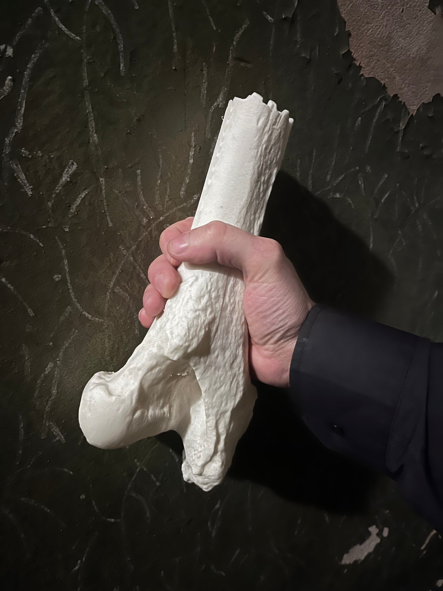 Bone flashlight for horror quest. Remote Controlled