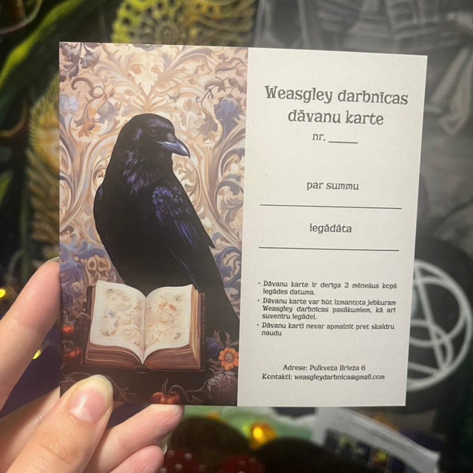 Weasgley dāvanu kartes ikvienam gadījumam - ātra piegāde