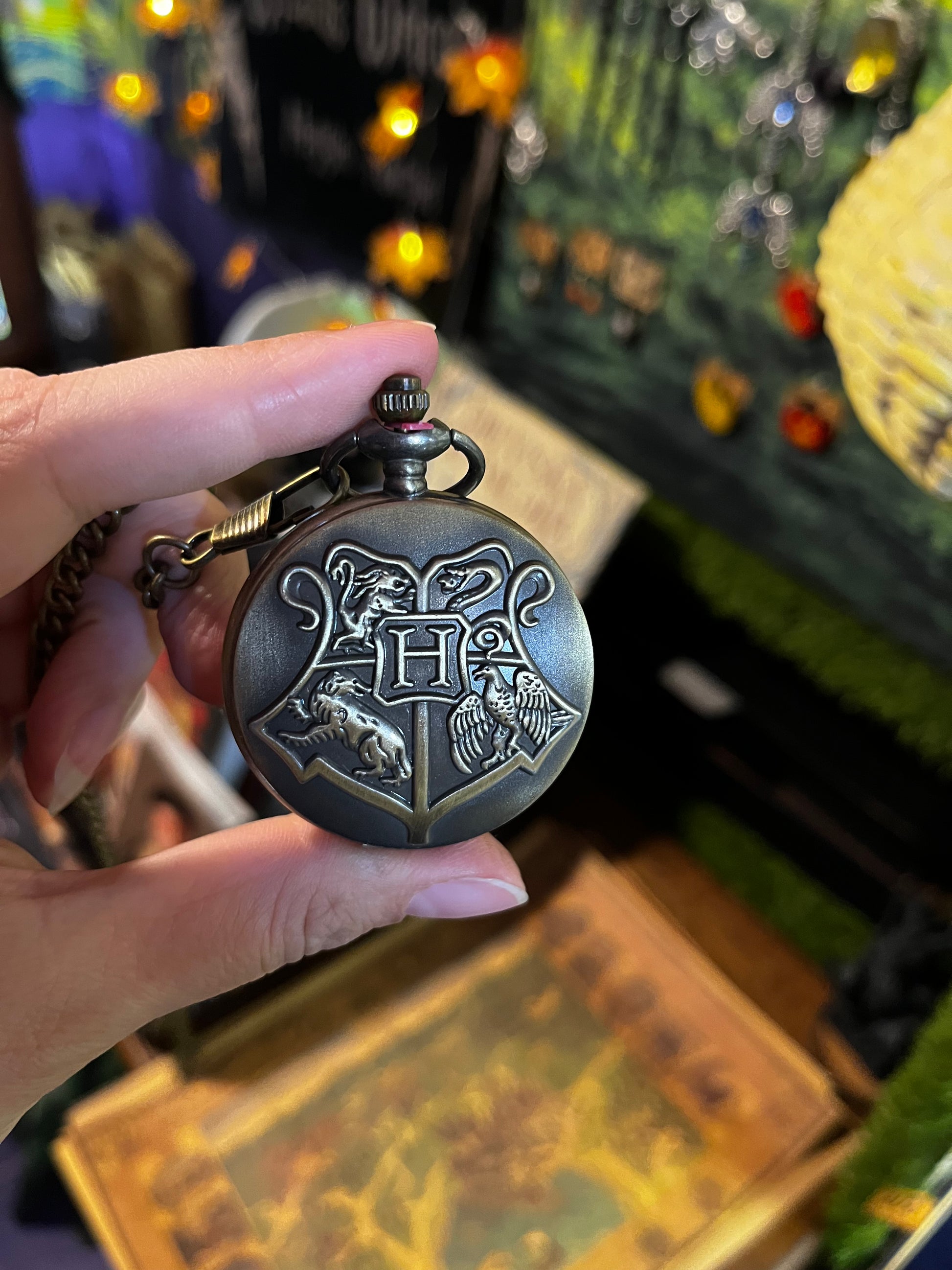 Vintage Hogwarts house pocket watch