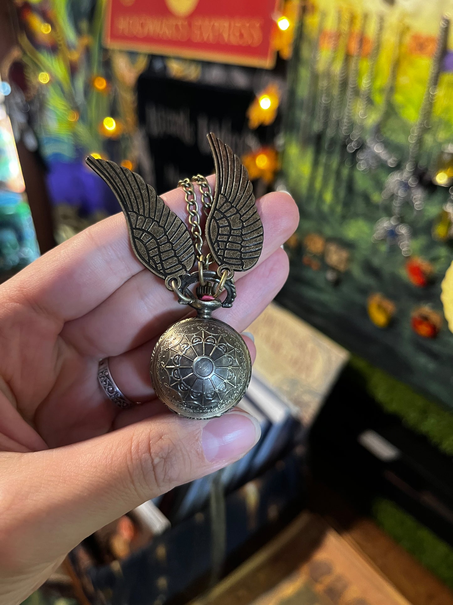 Harry Potter  Snitch pocket watch with chain