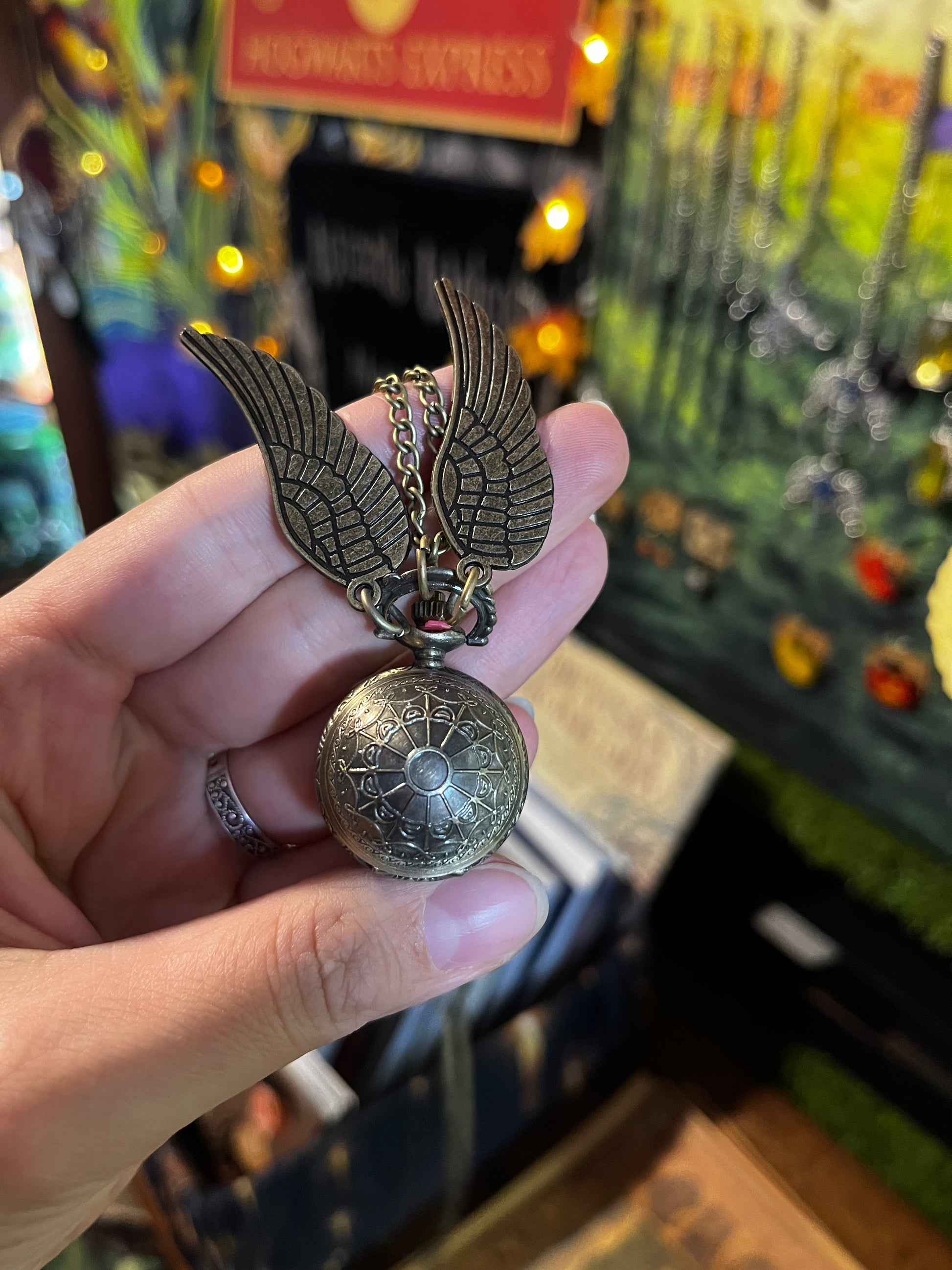 Harry Potter  Snitch pocket watch with chain