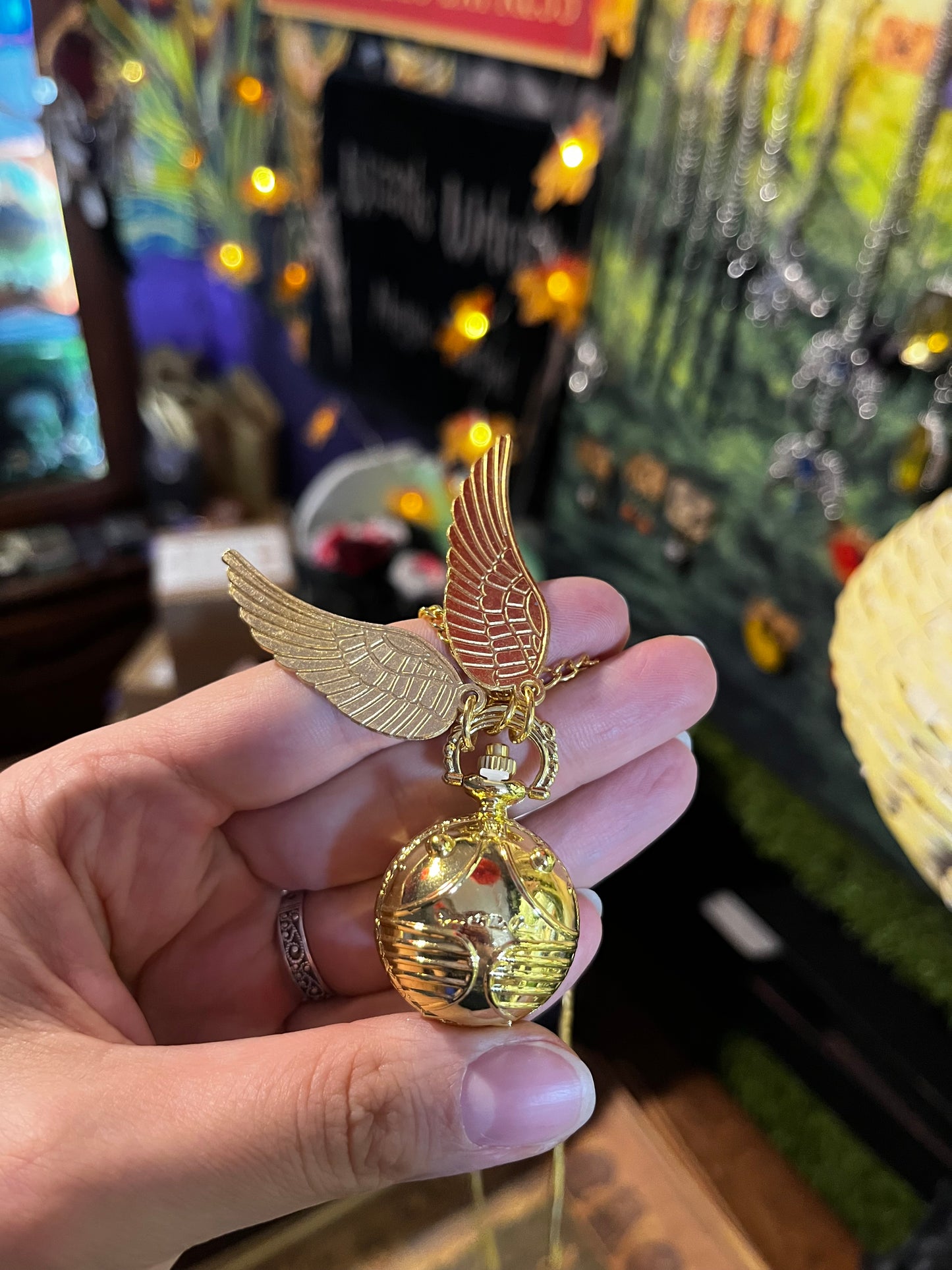 Harry Potter Golden Snitch pocket watch Riga with chain