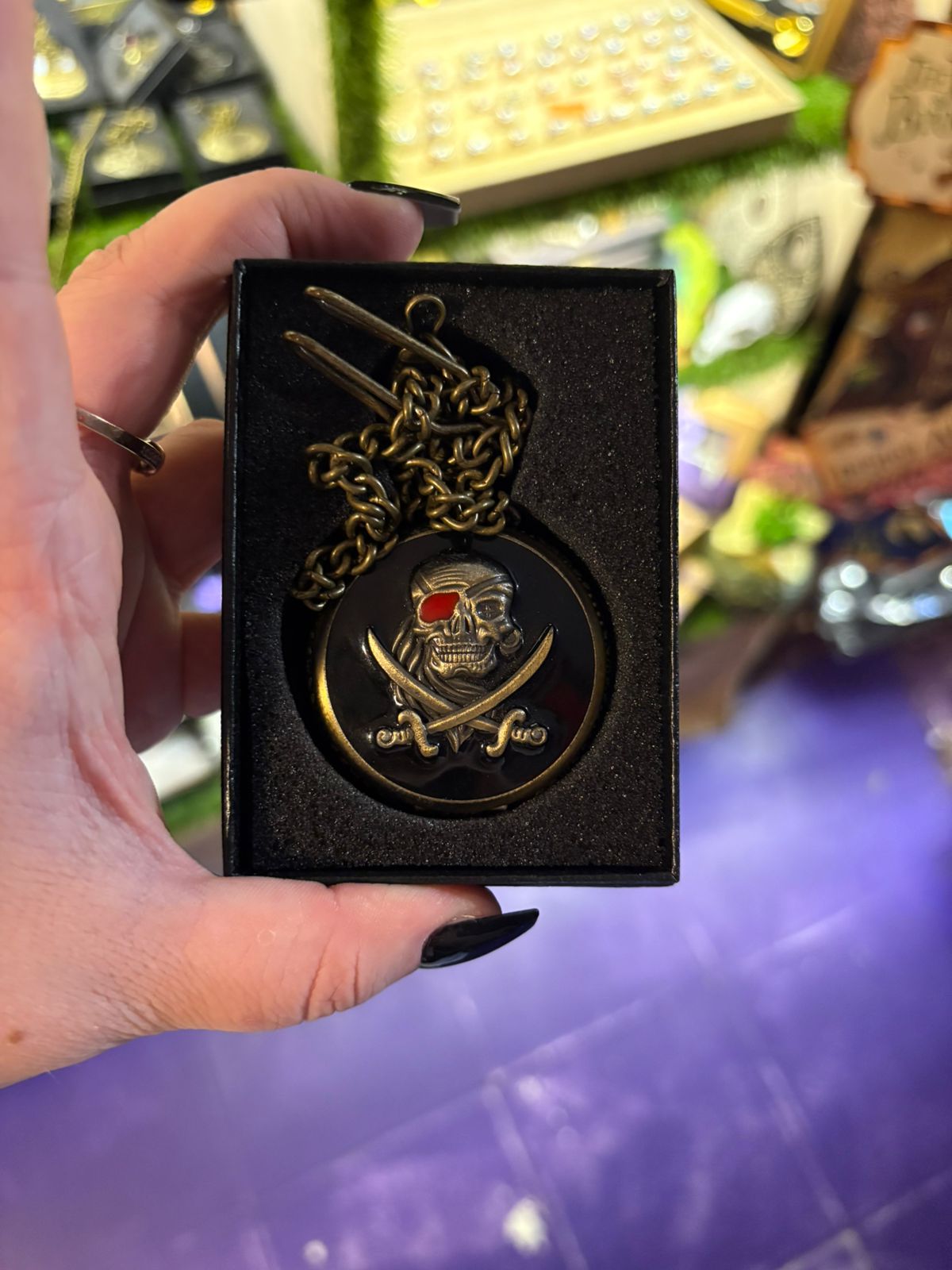 Pirate vintage pocket watch, quartz mechanism, Riga