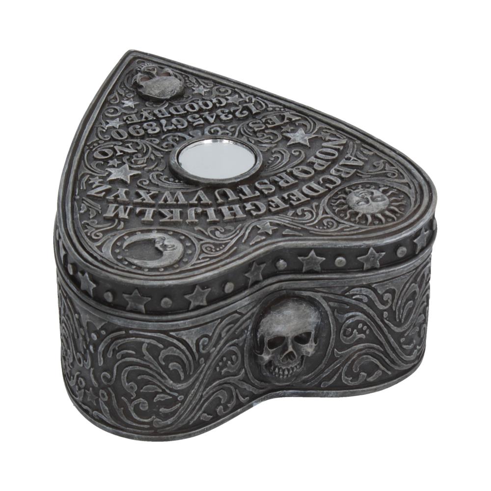 Spirit Board Heart Box 12 cm – Gothic Witchcraft Trinket Chest
