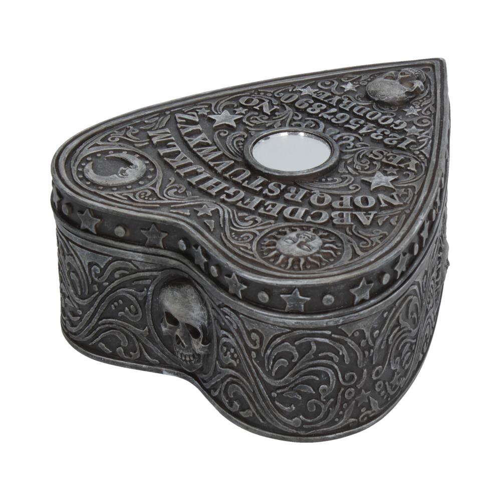 Spirit Board Heart Box 12 cm – Gothic Witchcraft Trinket Chest