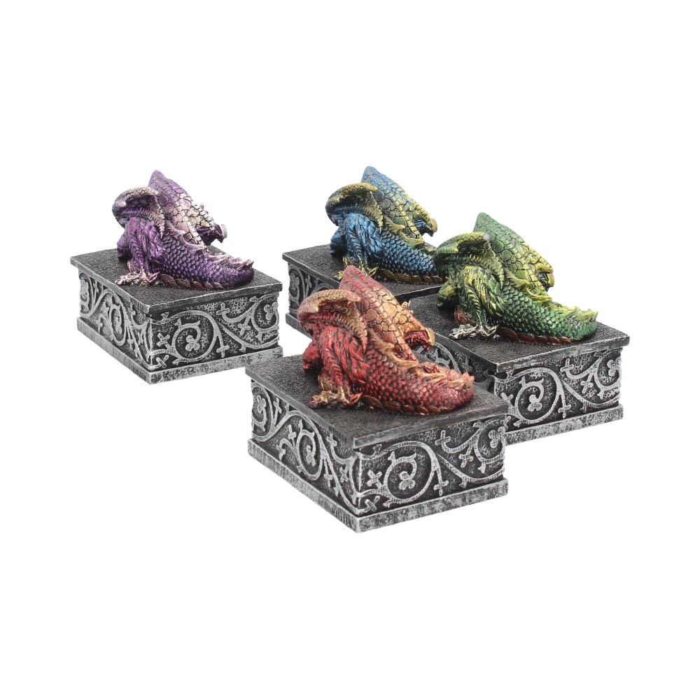 Dragon Safehold Box 8.4cm – Mini Treasure Dragon (4 Colours)