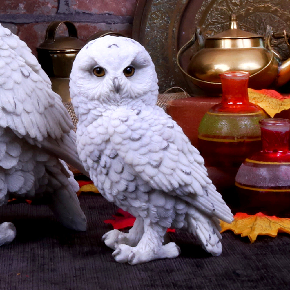 Snowy Owl Figurine Collection – Hedwig-Inspired Resin Figures