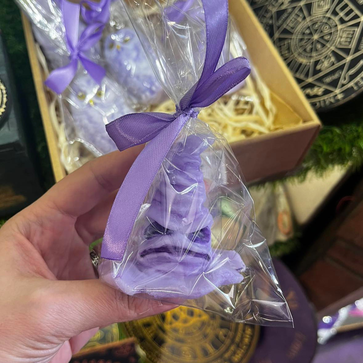 Handmade lavender soap, owl/sorting hat